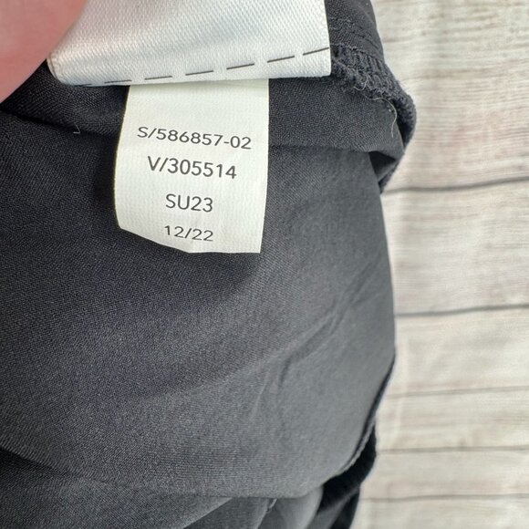 Athleta Arrival Drawstring Midi‎ Skirt Women's 22 Black Travel Stretch - Picture 10 of 12